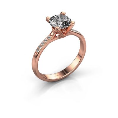 Engagement ring Isa 2 585 rose gold diamond 1.00 crt