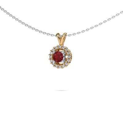 Pendant Tennille 585 gold ruby 4 mm