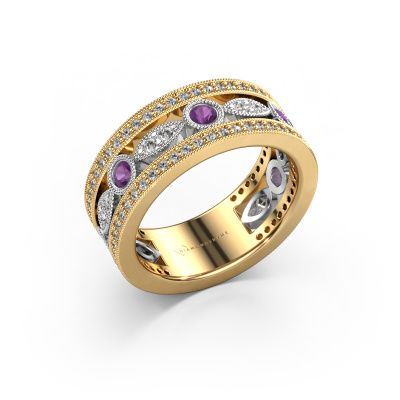 Ring Jessica 585 gold amethyst 2.5 mm