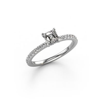 Verlovingsring Crystal ASSC 2 585 witgoud diamant 0.680 crt