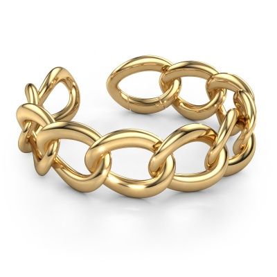 Flat link bracelet Myrl 25mm 585 gold