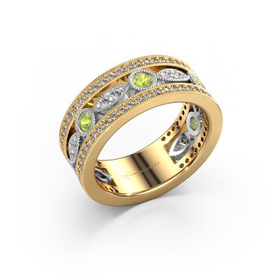 Ring Jessica 585 gold peridot 2.5 mm