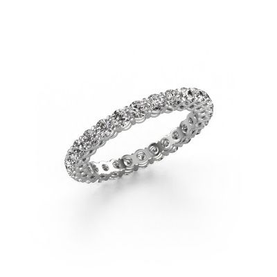 Bague superposable Michelle full 2.4 950 platine diamant 1.43 crt