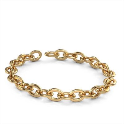 Candy armband Oval link 5 10mm 585 goud