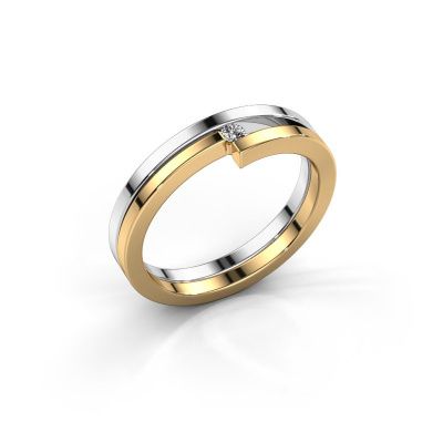 Ring Nikia 585 white gold diamond 0.03 crt