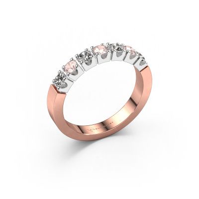 Ring Dana 7 585 rose gold morganite champagne 3 mm