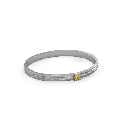 Bracelet Myrthe 585 white gold yellow sapphire 4 mm