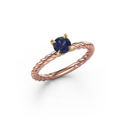 Engagement ring Twanna 585 rose gold sapphire 5 mm