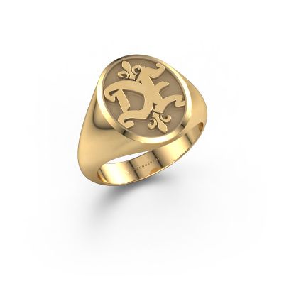 Bague monogramme Xandro 585 or jaune
