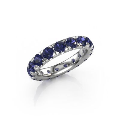 Stackable ring Jackie 3.7 950 platinum sapphire 3.7 mm