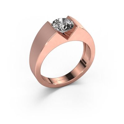 Verlovingsring Lizzy 1 585 rosé goud diamant 1.00 crt