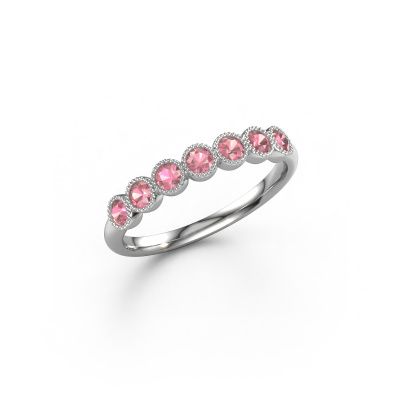 Ring Mariam half 950 Platin Turmalin rosa 2.4 mm