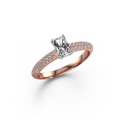 Verlobungsring Morane RAD 585 Roségold Diamant 0.927 crt