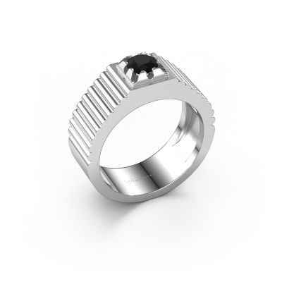 Pinky ring Elias 950 platinum black diamond 0.60 crt