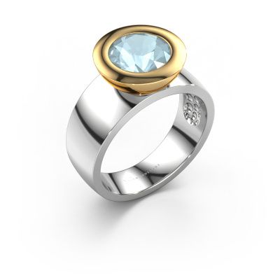 Ring Maxime 585 white gold aquamarine 8 mm