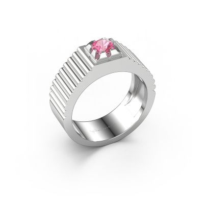 Pinky Ring Elias 950 Platin Pink Saphir 5 mm