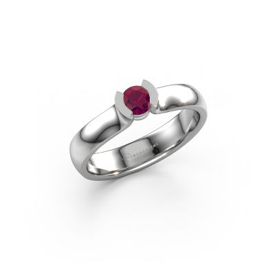 Bague Ophelia 950 platine rhodolite 4.2 mm