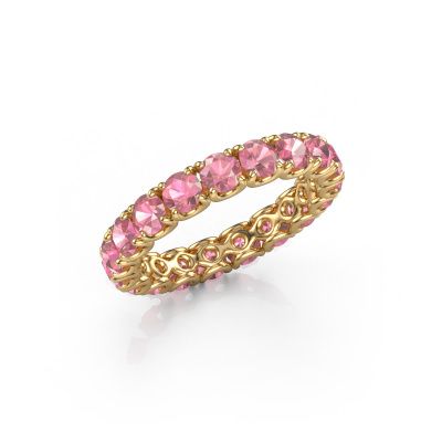 Stackable ring Estee 3.4 585 gold tourmaline pink 3.4 mm
