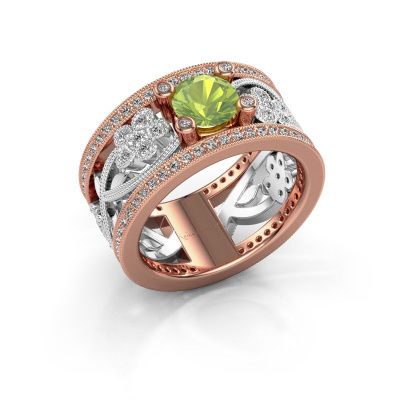 Ring Severine 585 Roségold Peridot 6 mm