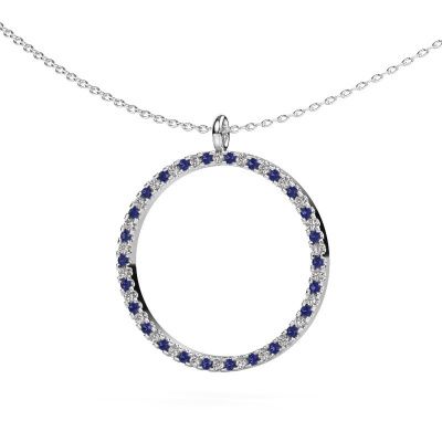 Pendant Towanda 950 platinum sapphire 1.2 mm