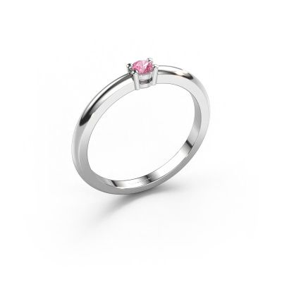 Ring Michelle 1 950 platinum pink sapphire 2.7 mm
