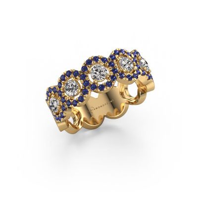 Ring Tanisha 585 gold sapphire 1.2 mm