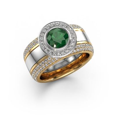 Ring Roxie 585 white gold emerald 6.5 mm