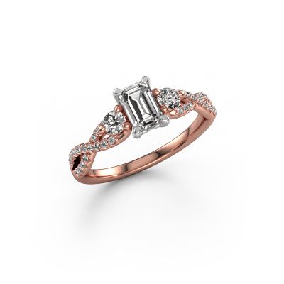 Engagement ring Marilou EME 585 rose gold diamond 2.27 crt