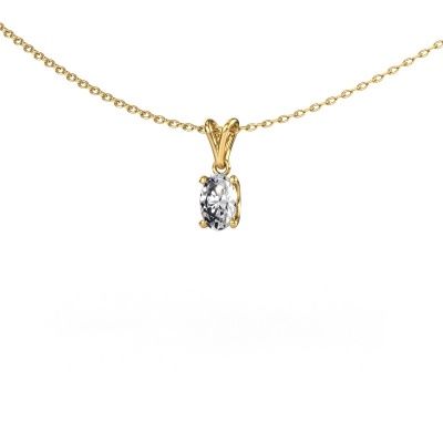 Pendant Sam OVL 585 gold diamond 0.40 crt