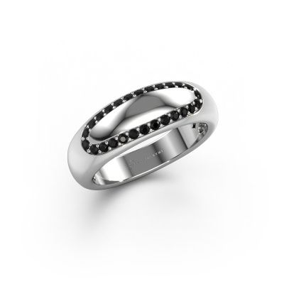Alliance Danique 585 or blanc diamant noir ±6x3 mm