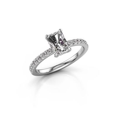 Engagement ring Saskia rad 1 950 platinum diamond 1.00 crt