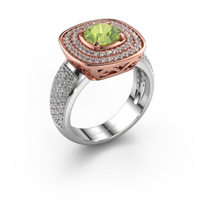 Ring Eliana 585 rose gold peridot 6 mm