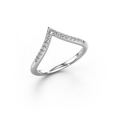 Aanschuifring SR10D3H 585 witgoud lab-grown diamant 0.114 crt