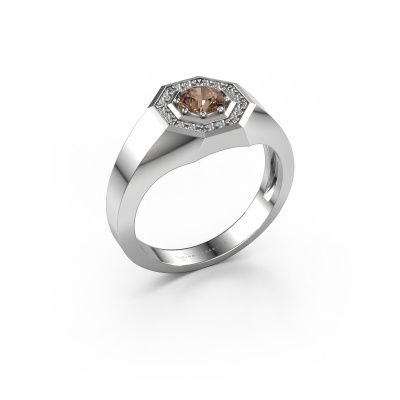 Men's ring Jaap 950 platinum brown diamond 0.62 crt
