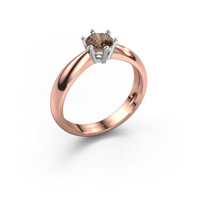 Engagement ring Fay 585 rose gold brown diamond 0.50 crt