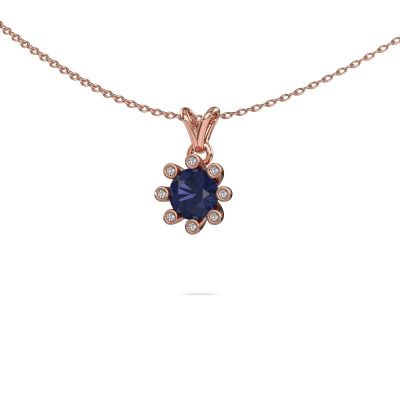 Pendant Carola 3 585 rose gold sapphire 6 mm