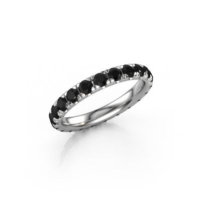 Vorsteckring Jackie 2.7 950 Platin Schwarz Diamant 2.112 crt