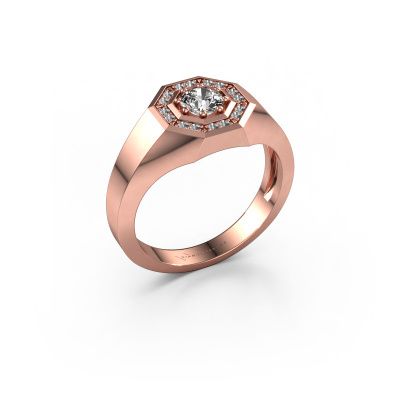 Men's ring Jaap 585 rose gold diamond 0.52 crt