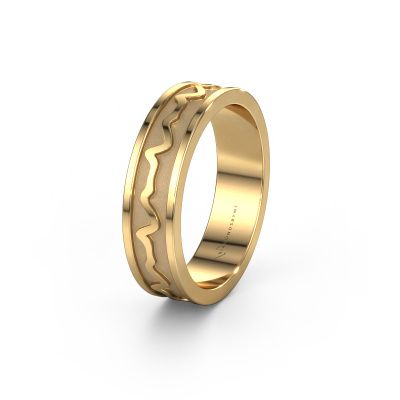 Wedding ring Heartbeat 3 585 gold ±0.20x0.07 in