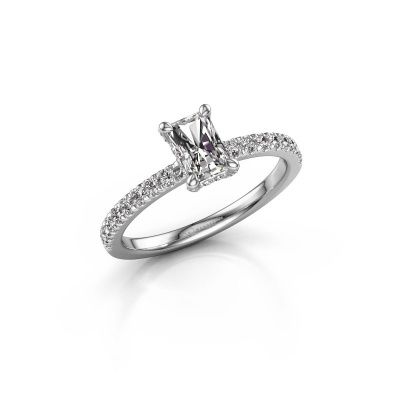 Engagement ring Saskia rad 1 950 platinum diamond 0.65 crt