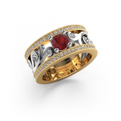 Ring Sanne 585 gold ruby 5 mm