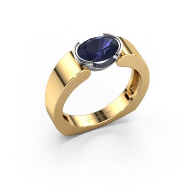 Ring Tonya 585 gold sapphire 8x6 mm