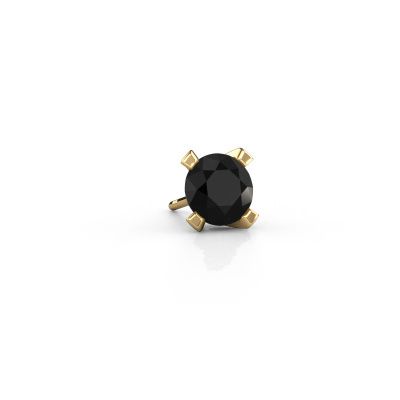 Men's earring Xaver 585 gold black diamond 1.30 crt