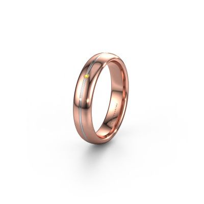 Alliance WH2142L34A 585 or rose saphir jaune ±4x1.7 mm