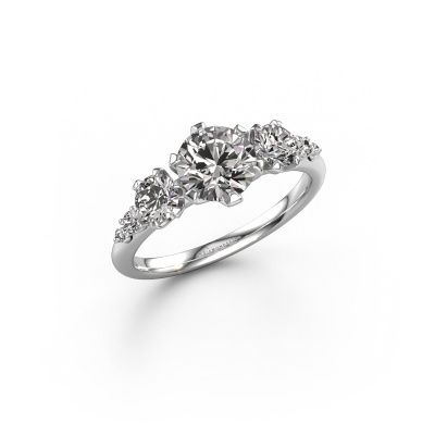 Engagement ring Aniek RND 585 white gold diamond 1.565 crt