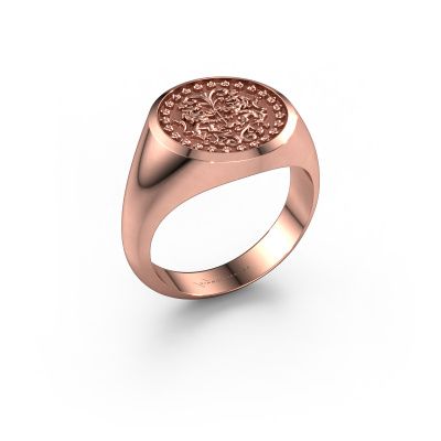 Family crest ring Dex 585 rose gold