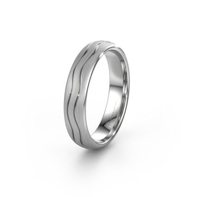 Wedding ring WH0800M35BM 585 white gold ±0.20x0.08 in