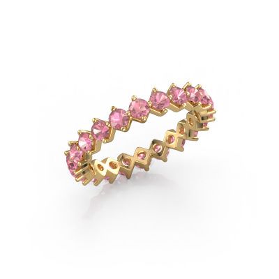Stackable ring Janie 2.7mm 585 gold tourmaline pink 2.7 mm