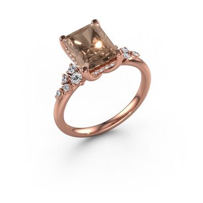 Verlobungsring Emma RAD 585 Roségold Braun Diamant 2.783 crt