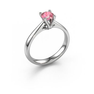 Engagement ring Janna 1 585 white gold tourmaline pink 5 mm